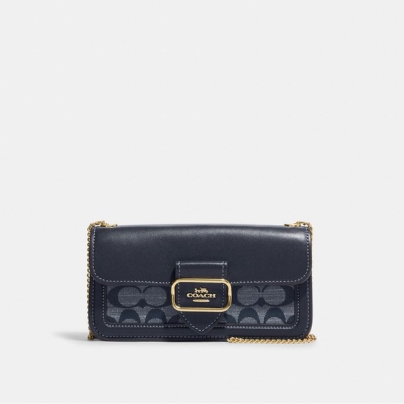 coach Morgan Crossbody In Signature Chambray